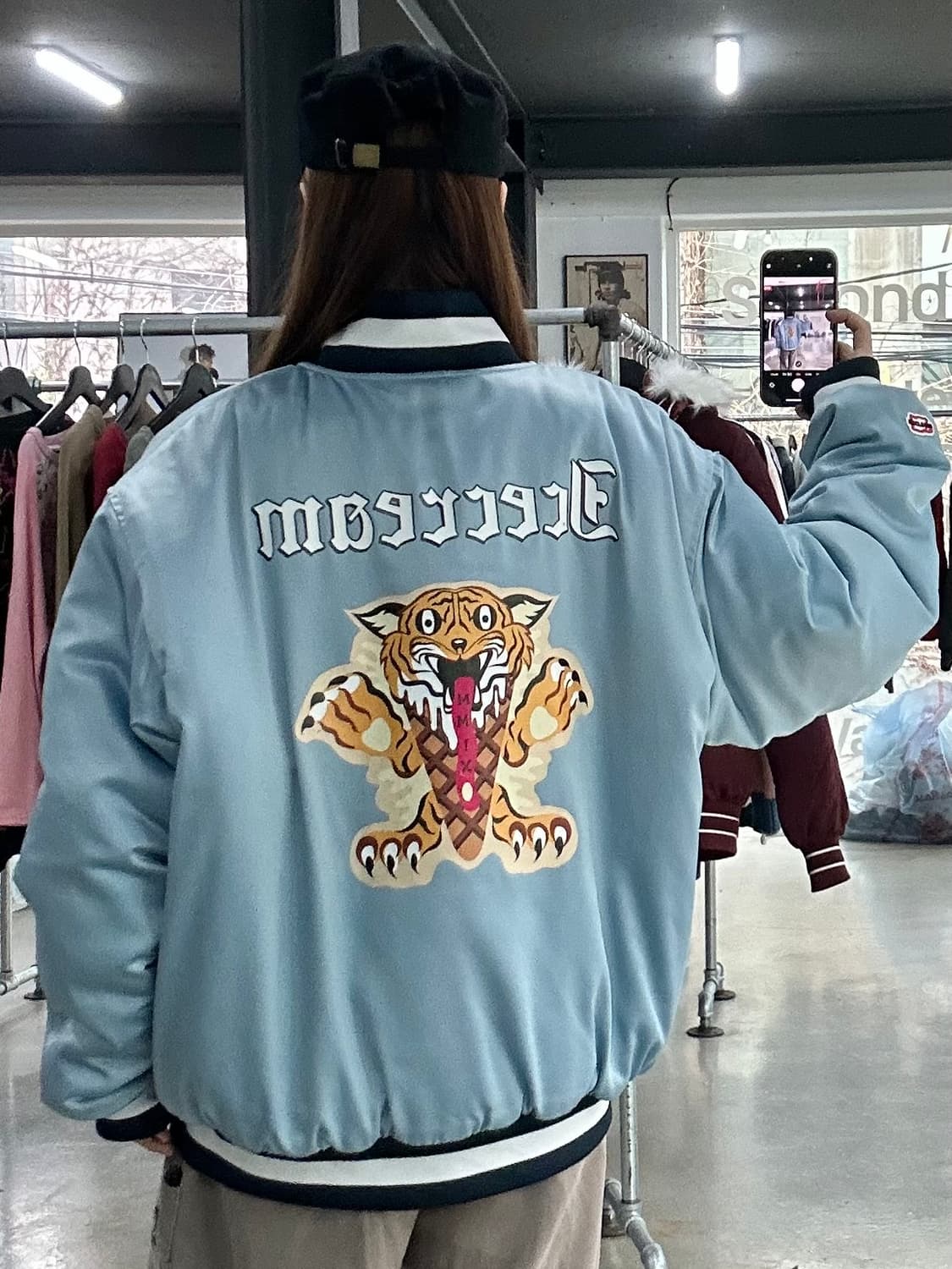 BBC 아이스크림 빅로고 바시티 자켓 상품이미지2