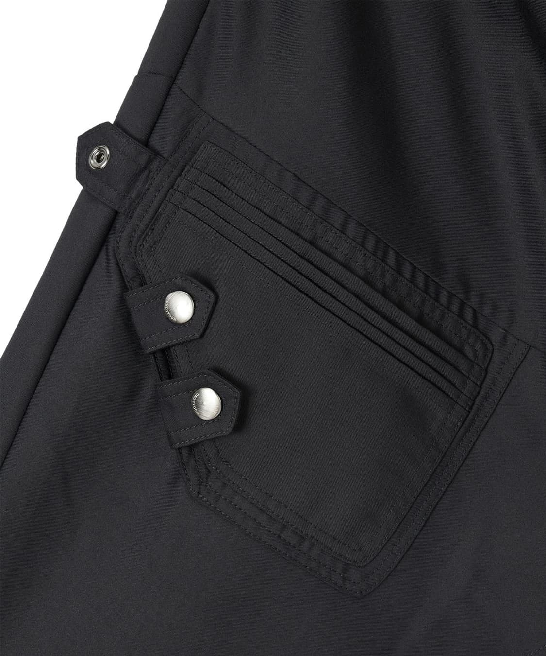 우알롱 어시메트릭 언발란스 레이어드 스커트 블랙 상품이미지4