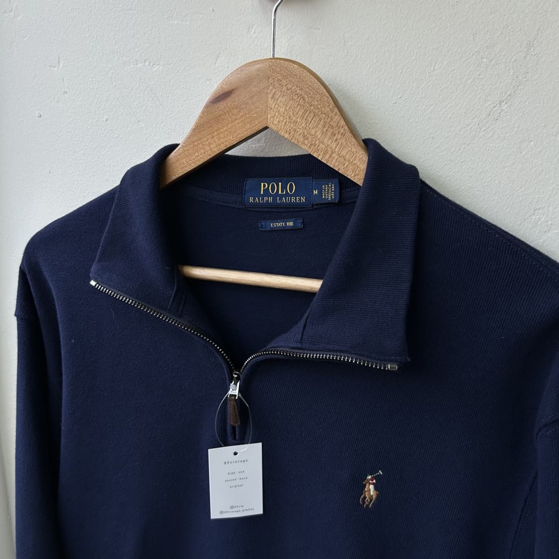 15422 - 폴로 랄프로렌 네이비 반집업 니트 상품이미지3