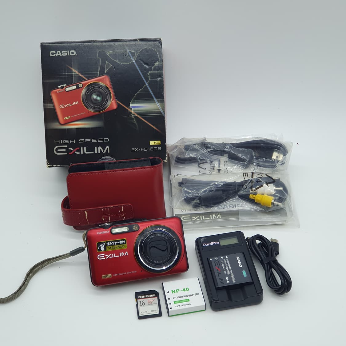 카시오 엑슬림 EX-FC160S  + 전용케이스 + 박스 빈티지 디카 상품이미지2