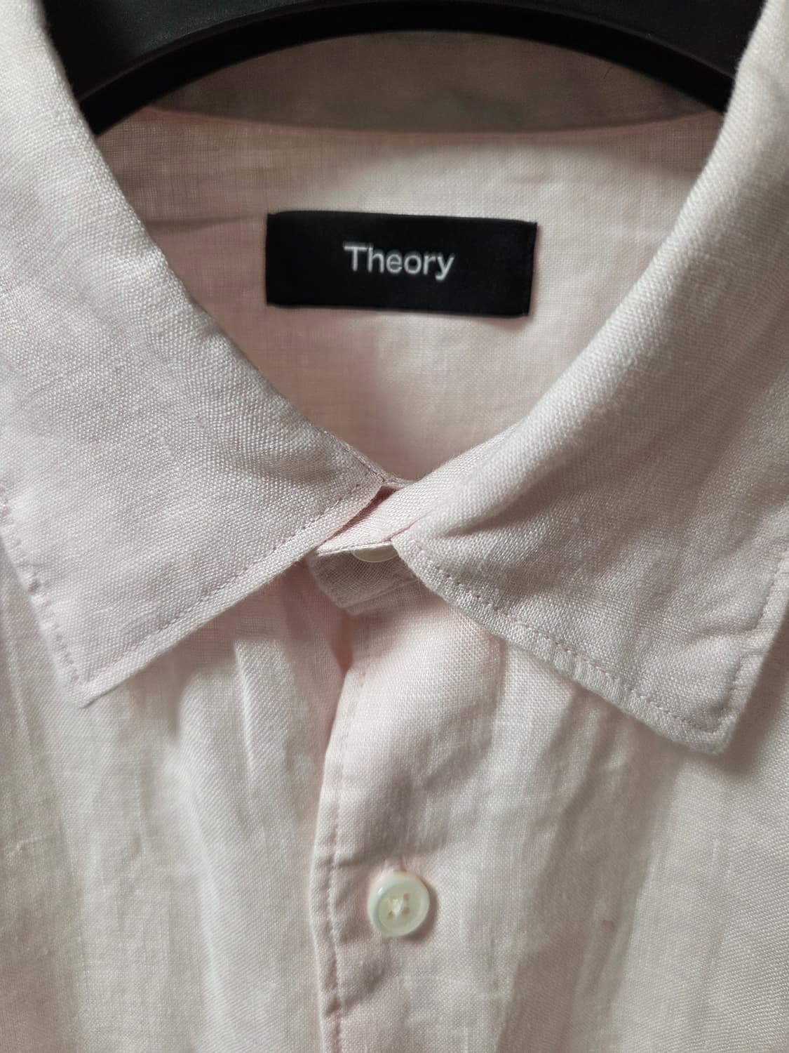 띠어리 Theory 어빙 린넨셔츠 페일 핑크 상품이미지3