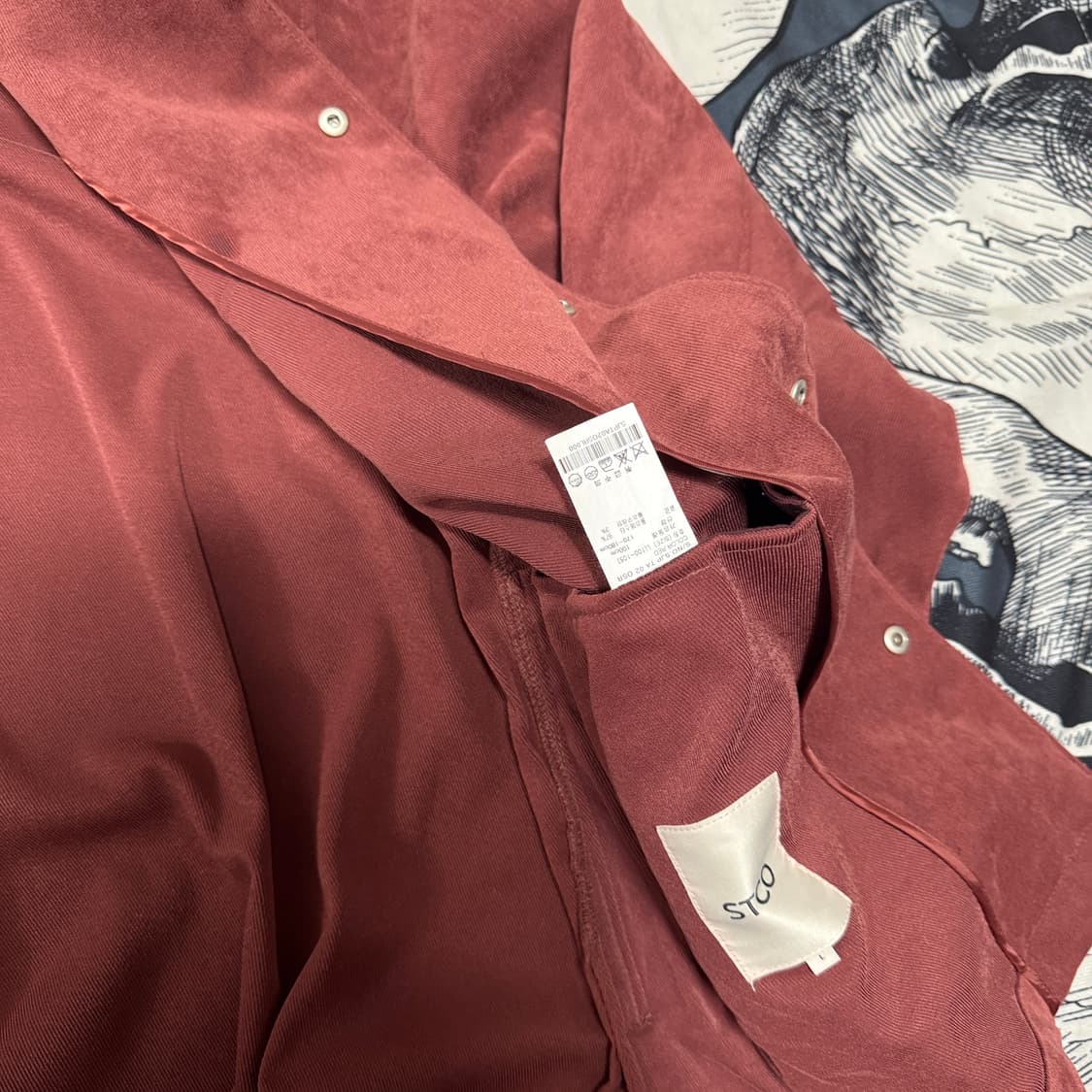 stco 에스티코 스웨이드남방 L사이즈  상품이미지4