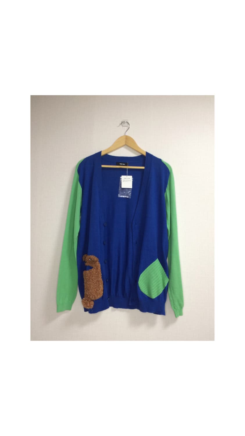 Ne-net 네넷냐 곰돌이 포켓 컬러풀 가디건 상품이미지5
