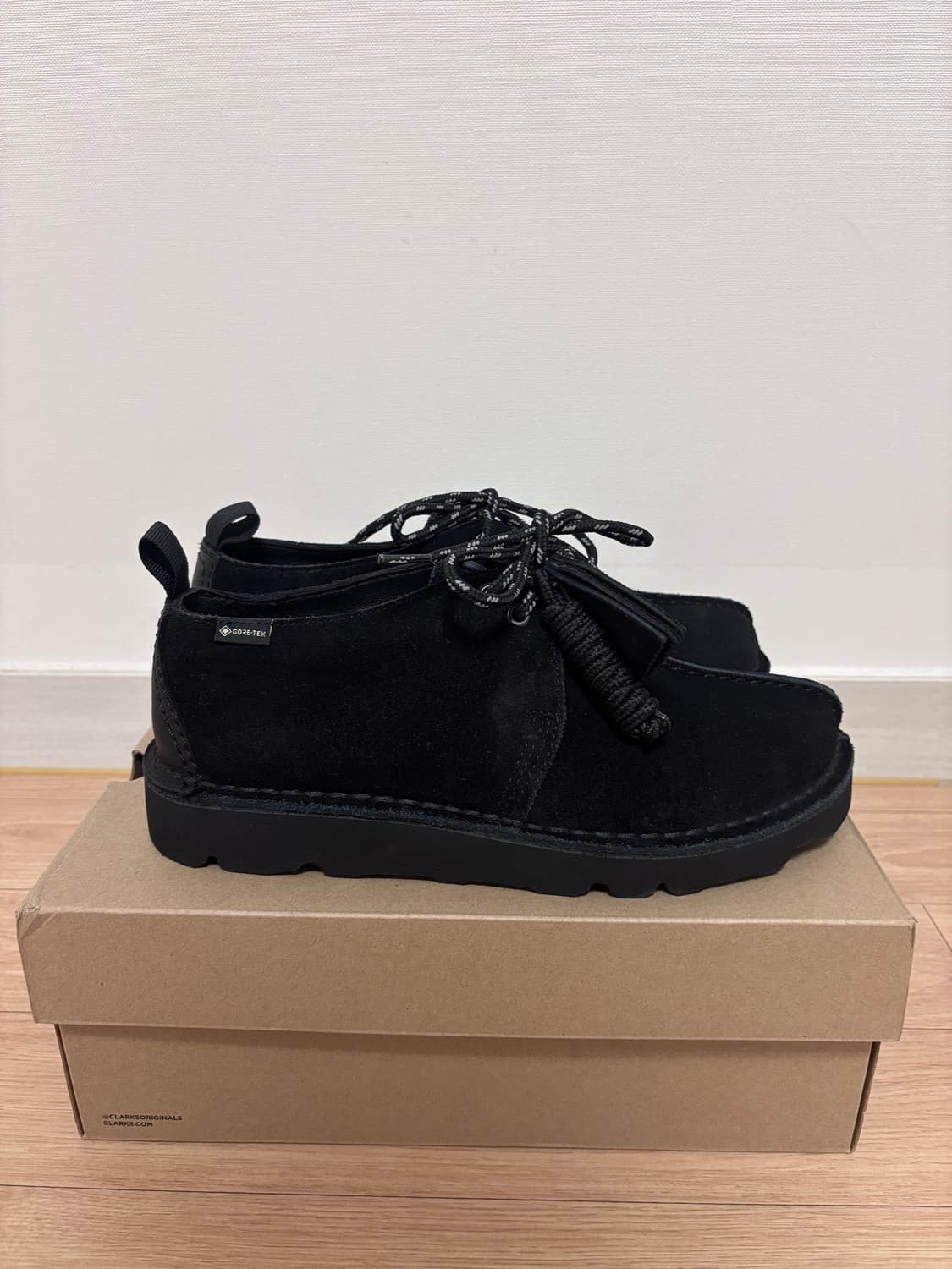 새상품) 260 클락스 데저트 트랙 고어텍스 비브람 블랙 스웨이드 상품이미지3