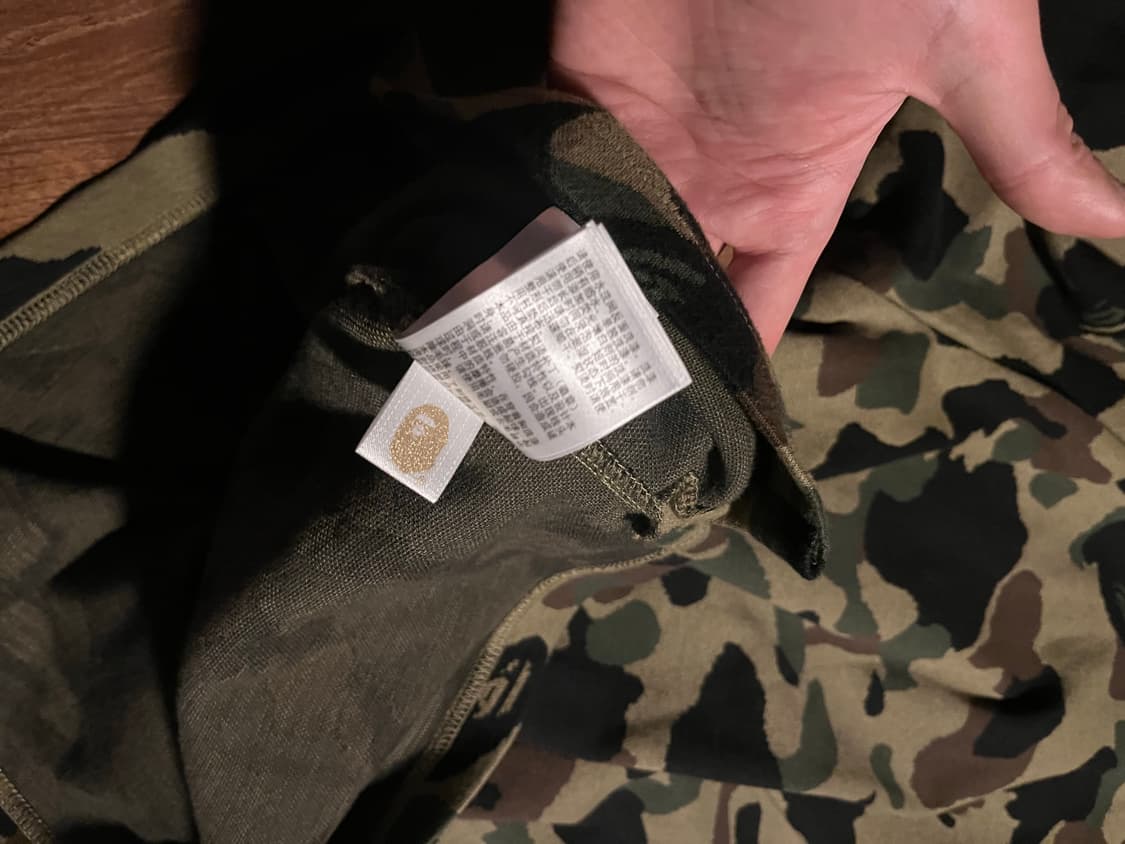 25ss 베이프 카모 자카드 로고 폴로 카라티 L 상품이미지6