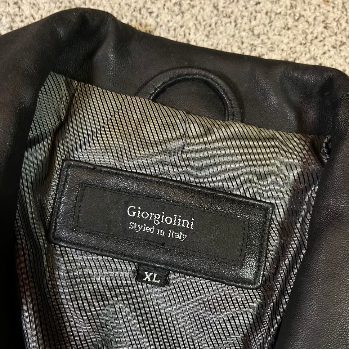 Giorgiolini 양가죽 봄버 자켓 상품이미지2