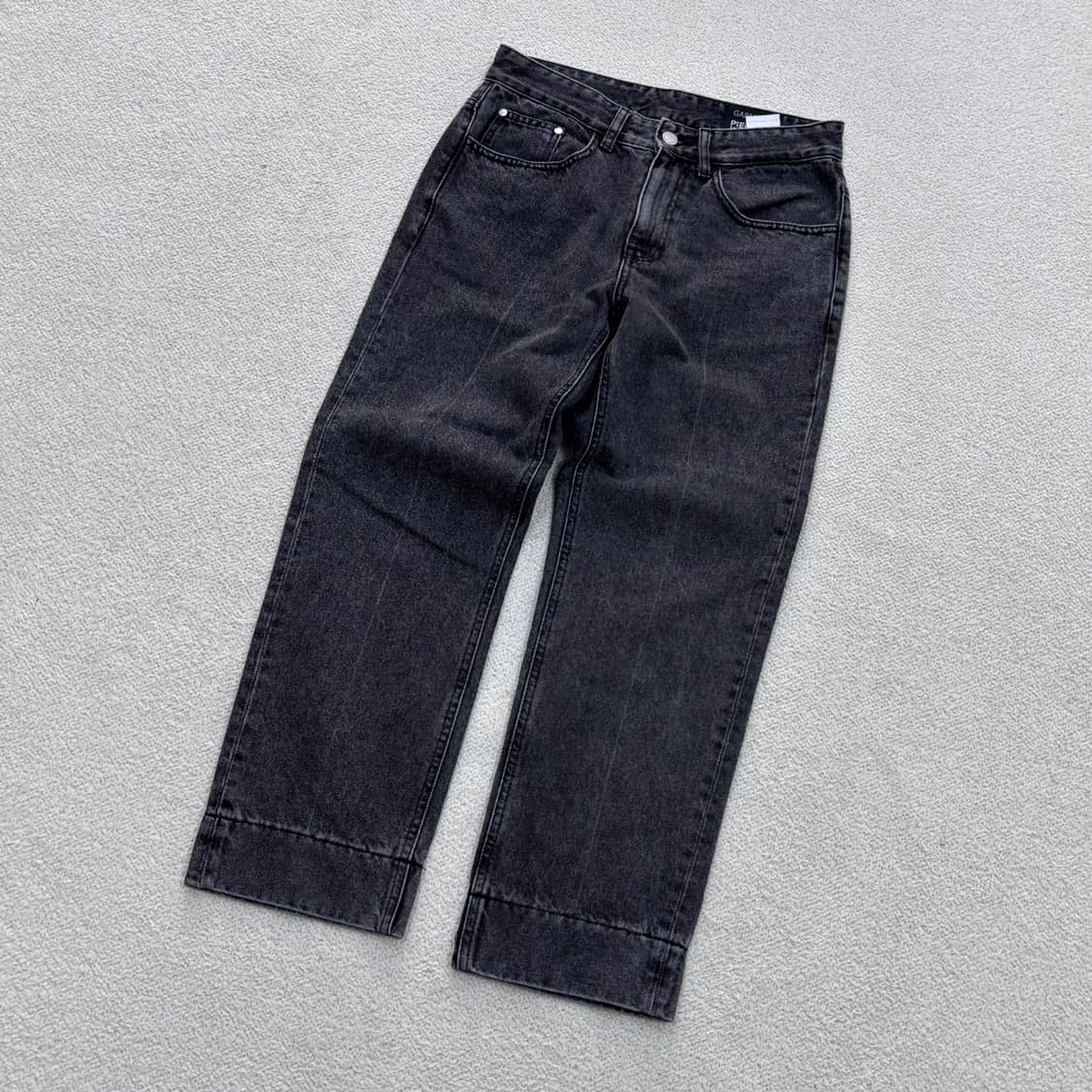 US(s) 가먼트레이블 블랙 데님 팬츠 0424E 상품이미지1