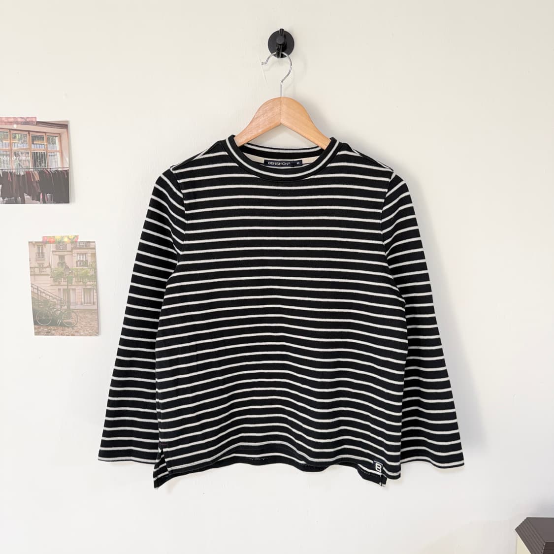 [M] 벤시몽 스트라이프 롱슬리브 니트 상품이미지1
