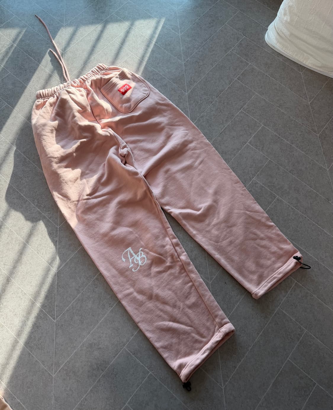 아카이브볼드 939 로고 스웻 팬츠 핑크 M 상품이미지2