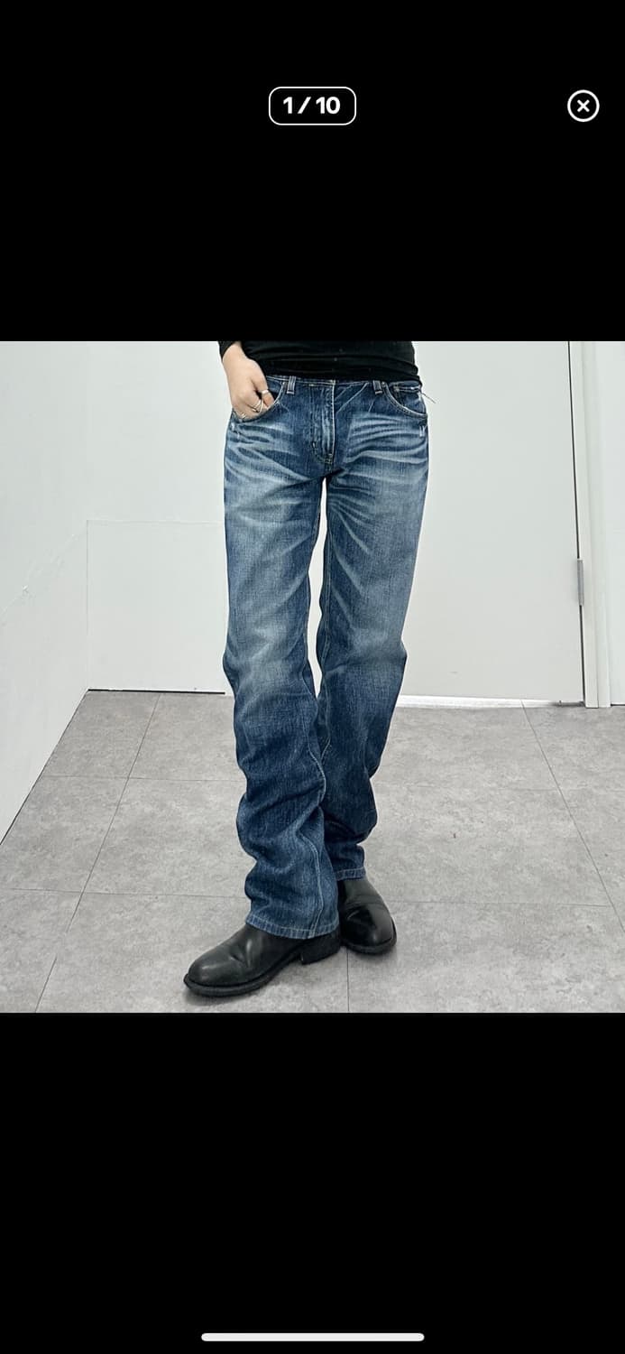 Back number washing denim pants 상품이미지1