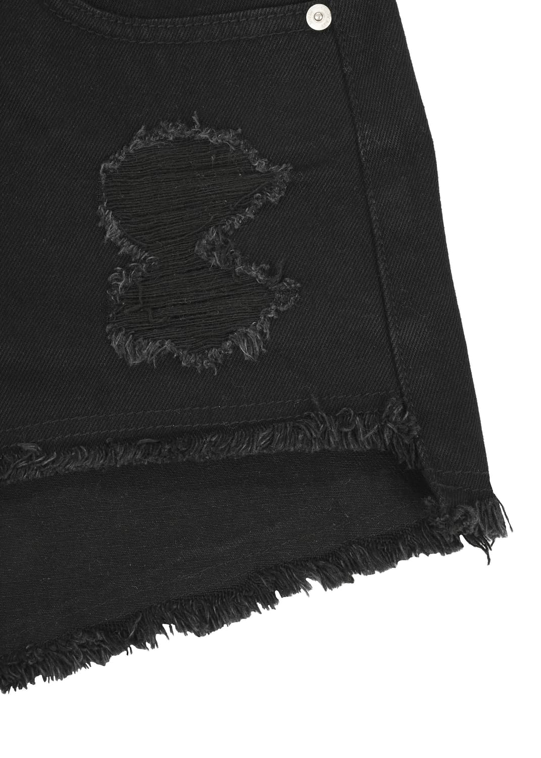보헤미안서울 DAMAGE BLACK SHORTS BLACK   상품이미지5