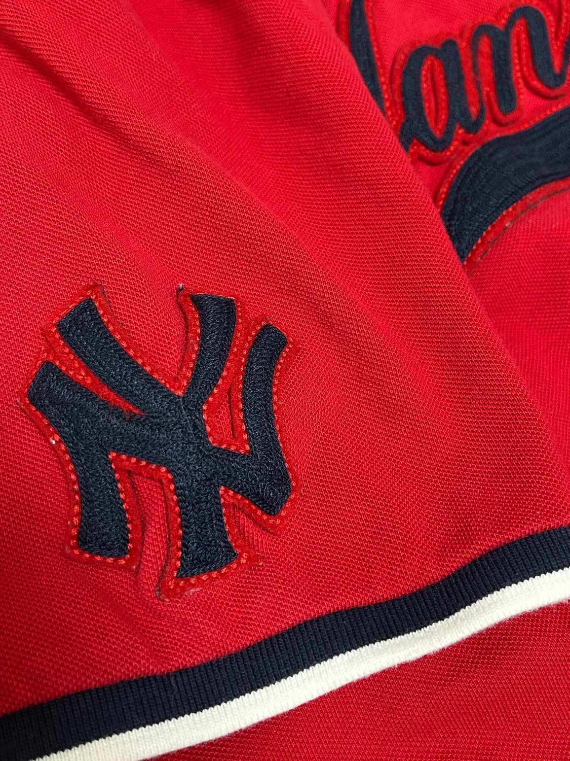 폴로 랄프로렌 양키스 빅로고 레드 카라티 상품이미지5