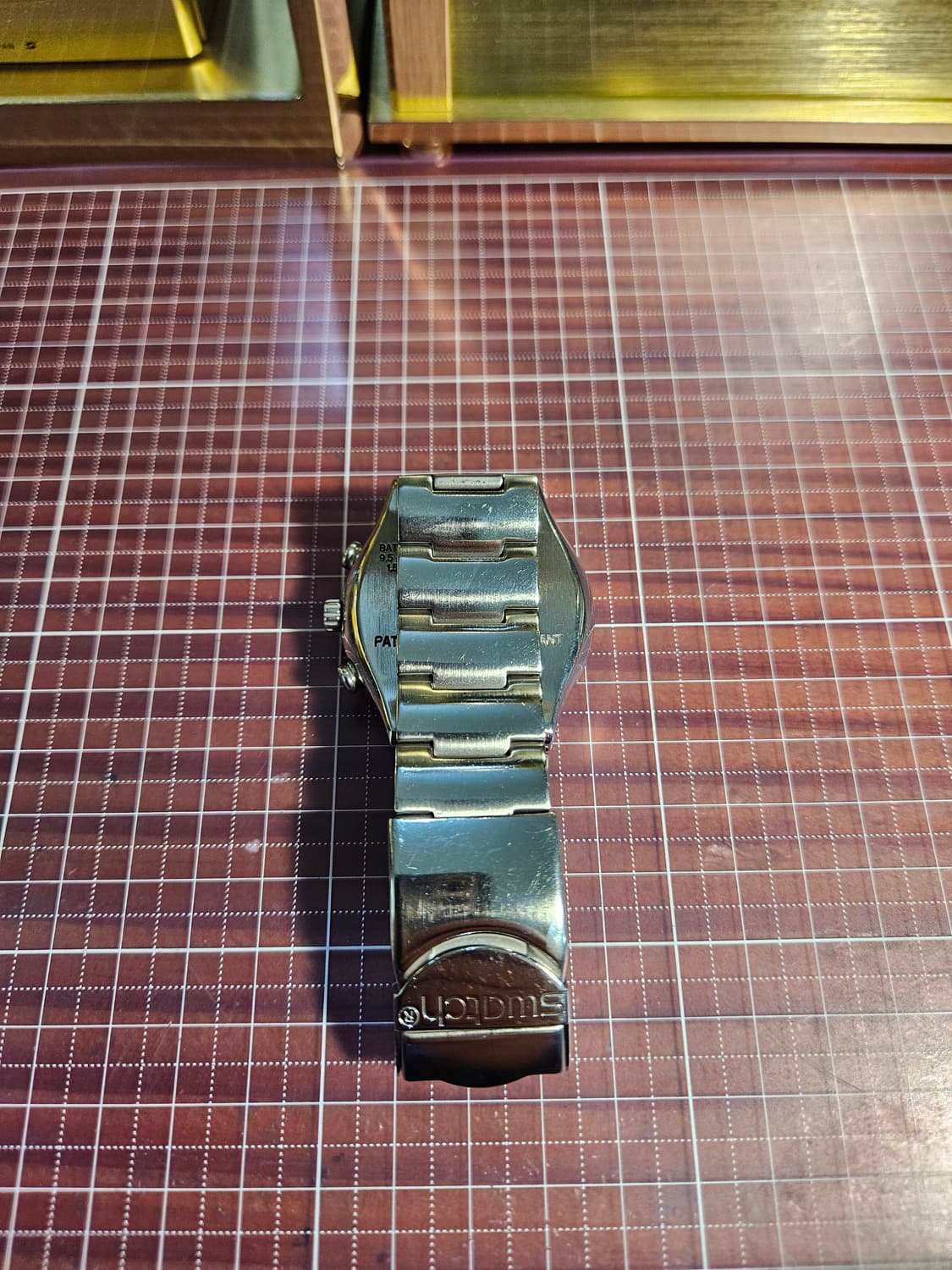 스와치 메탈 시계 크로노그래프 빈티지 메탈릭블루 상품이미지4