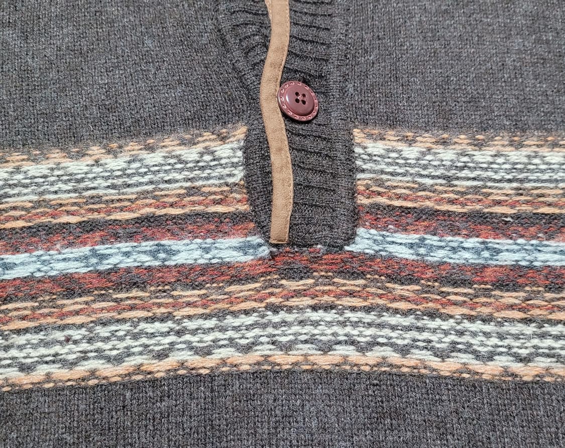 폴로 랄프로렌 브라운 모직&스웨이드 넥라인 스웨터(M~L사이) 상품이미지6