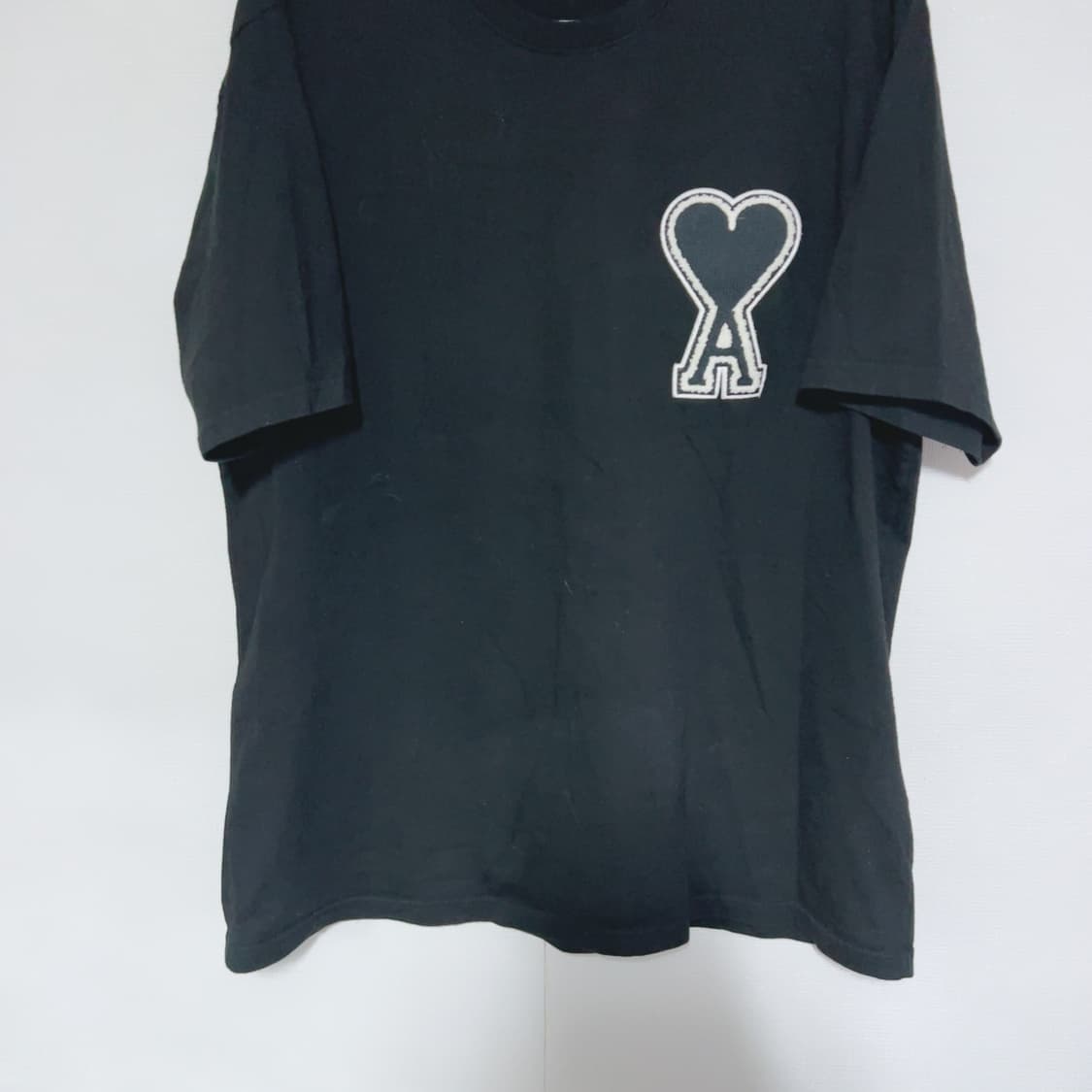 아미 블랙 빅로고 여름 공용 반팔티 상품이미지3