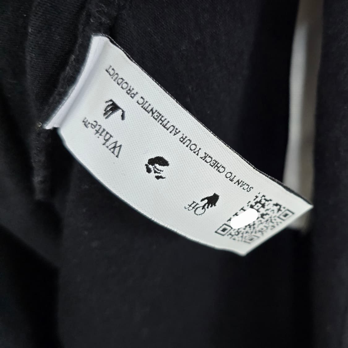 오프화이트 모나리자 로고 반팔 티셔츠 s사이즈 95 판매 상품이미지5