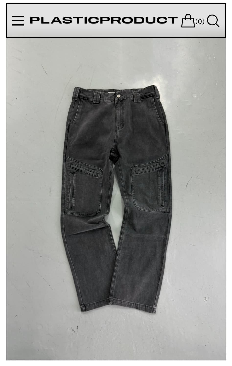 L)Mpa revealed pocket pants gray 상품이미지1
