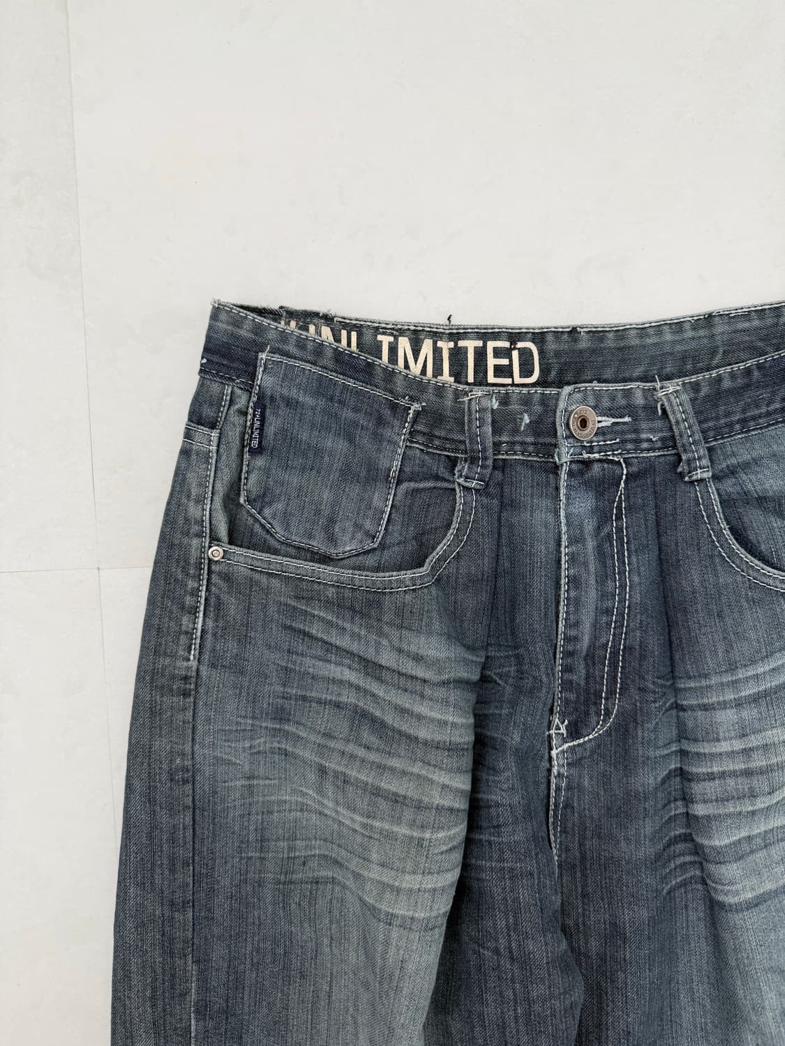 스트링 와이드 데님 상품이미지6