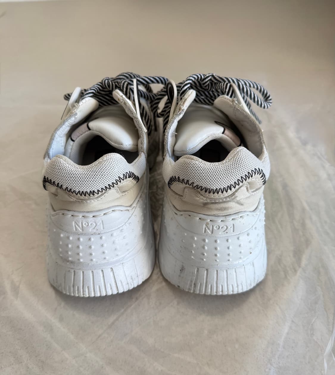 N21 빌리 스니커즈 화이트 36 넘버21 운동화 신발 러닝화 디올 상품이미지6