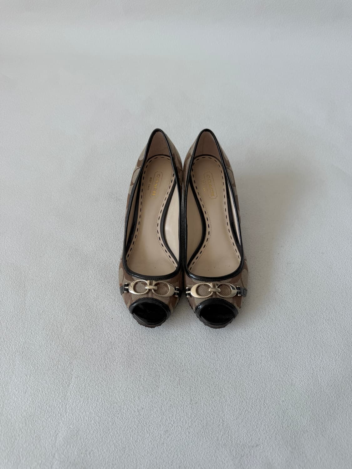 [6B]코치(COACH) 모노그램 웨지힐 상품이미지2