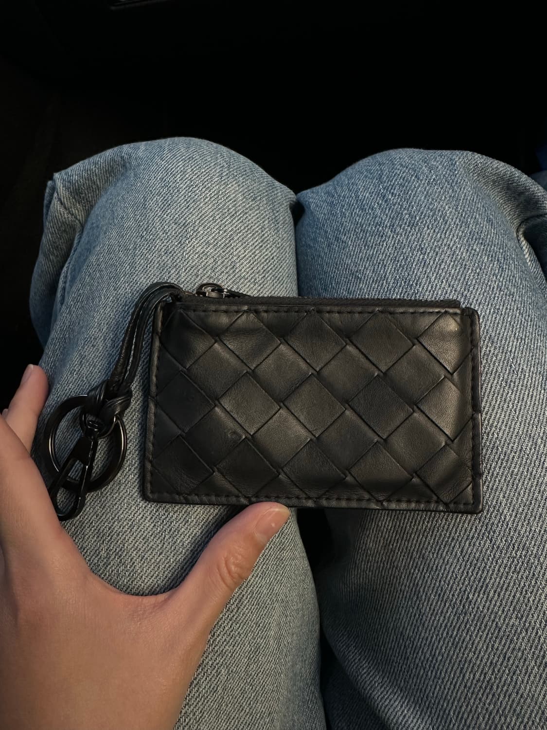 보테가 인트레치아토 키링 카드지갑 블랙 상품이미지2