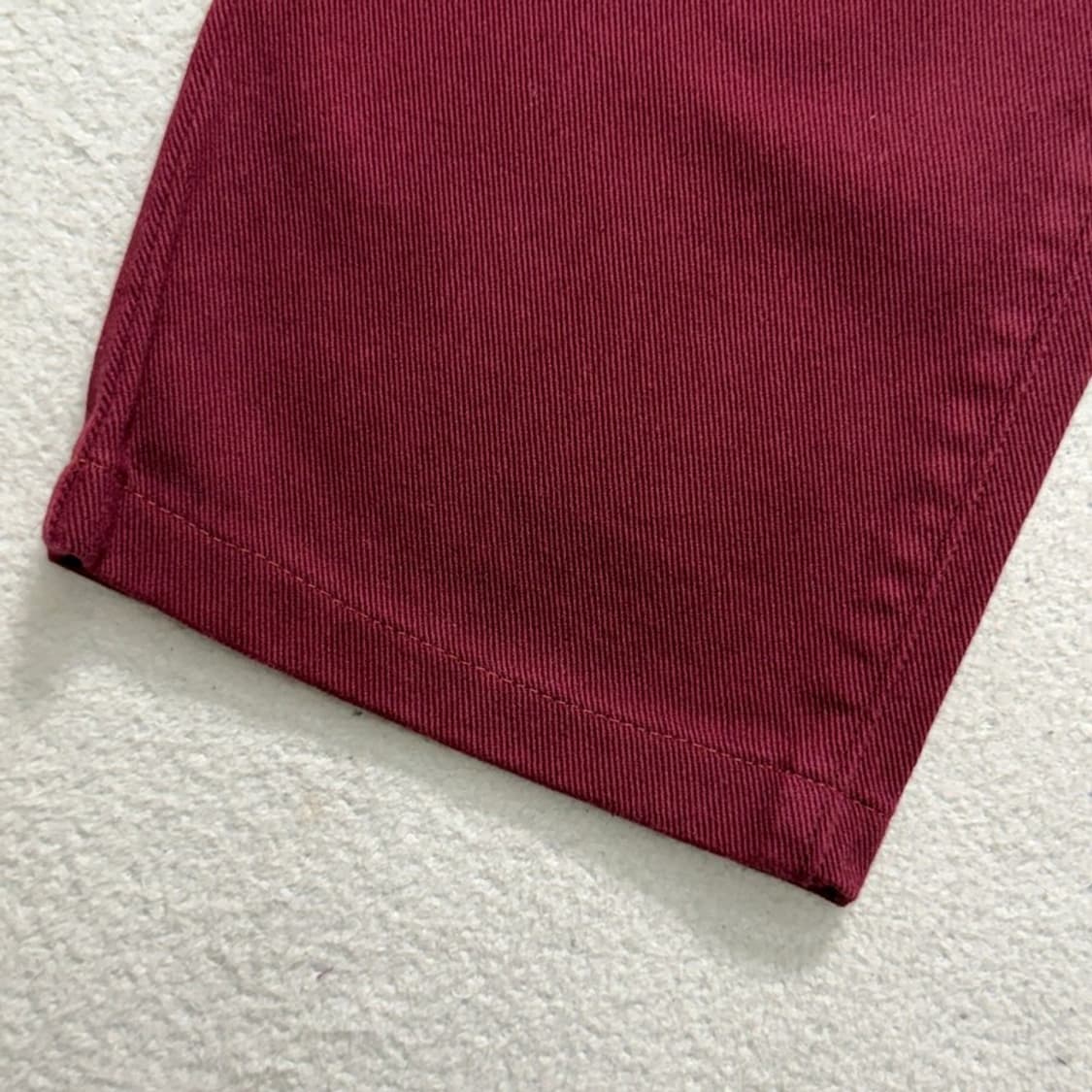 밥슨 스트레이트핏 데님 팬츠 레드 30 상품이미지5