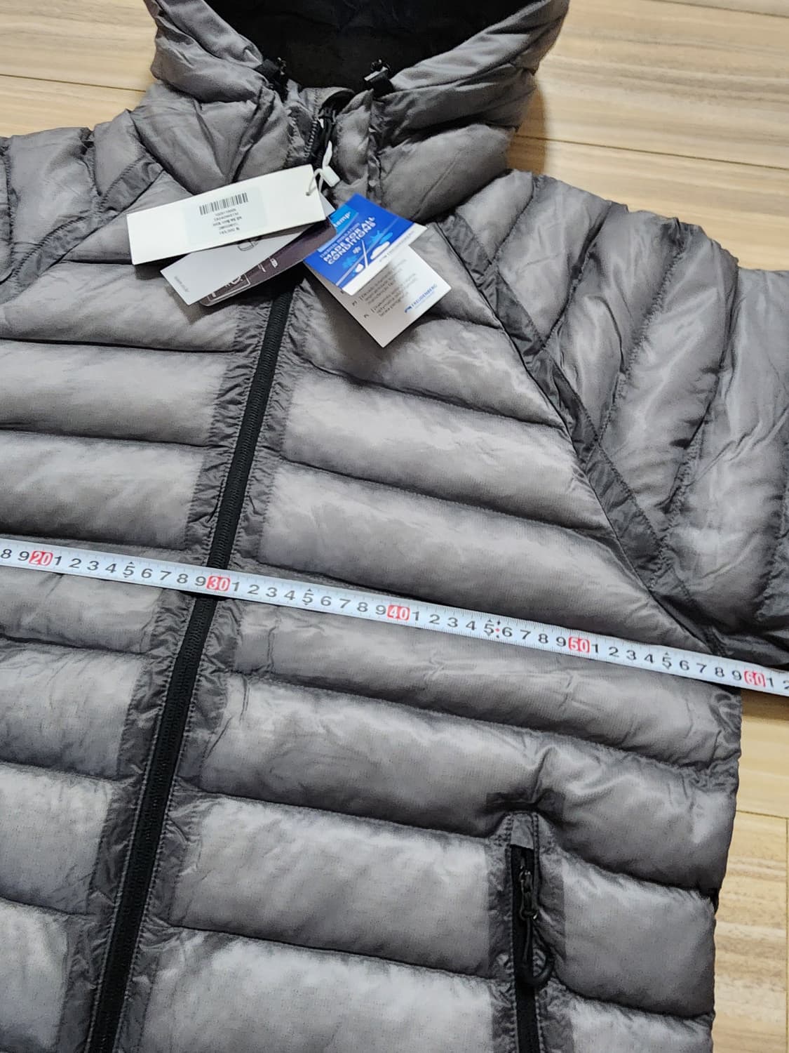 수아레라이트시어패딩점퍼남성L사이즈그레이경랑패딩 상품이미지4