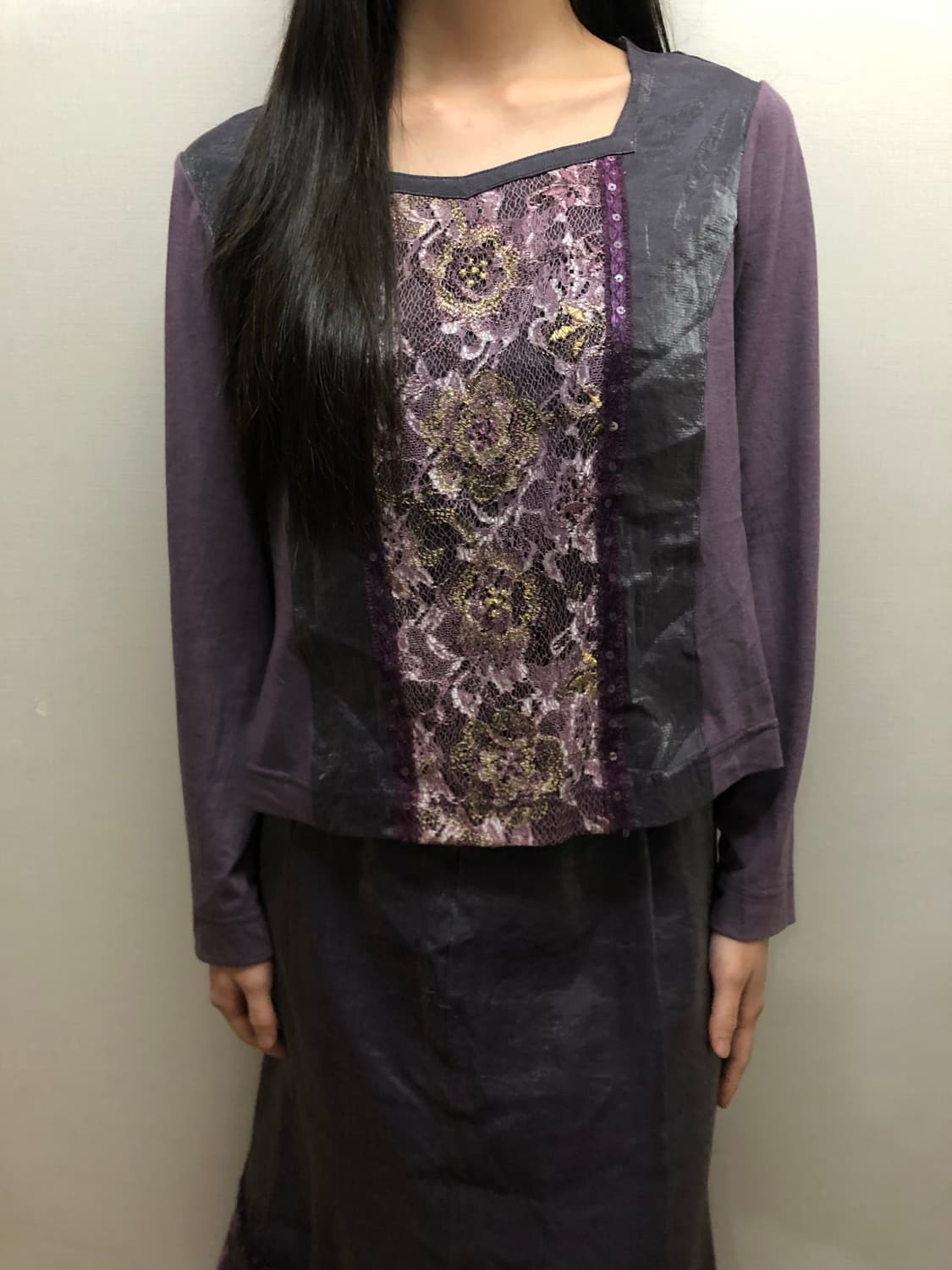 빈티지 퍼플 오리엔탈 셋업 상품이미지9