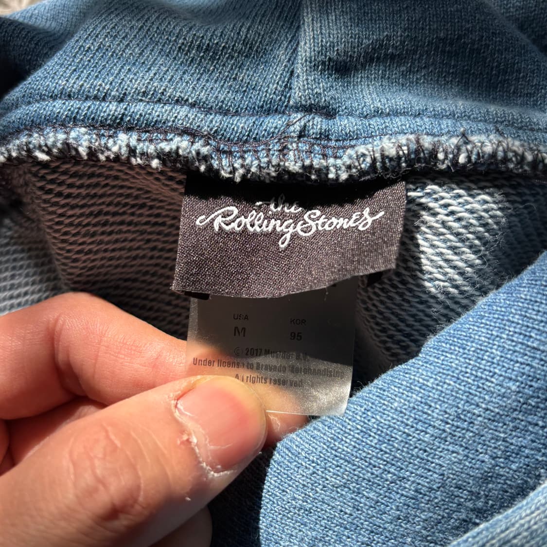 Rolling Stones 롤링 스톤즈 데님 후드티 상품이미지8
