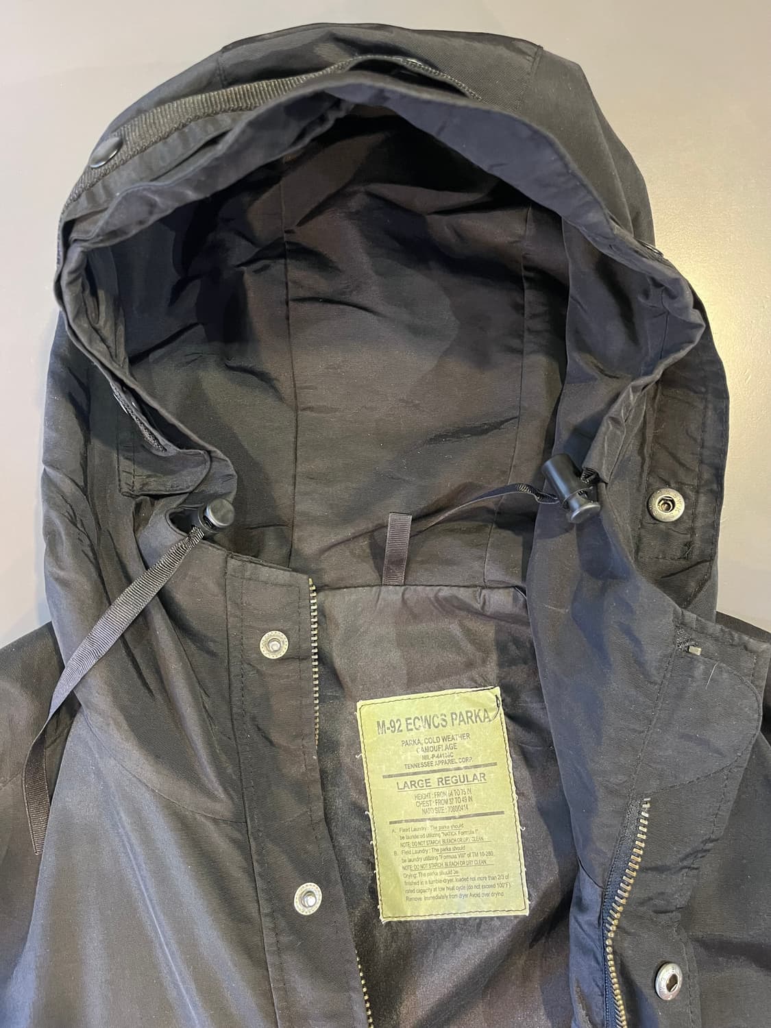 미군 ECWCS M-92 파카 (한국 생산 MIL-SPEC) 상품이미지3