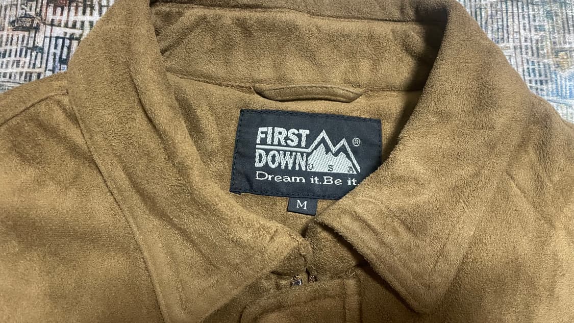 FIRST DOWN 빈티지  웨스턴 무드 스웨이드 트러커 자켓 브라운 M 상품이미지5
