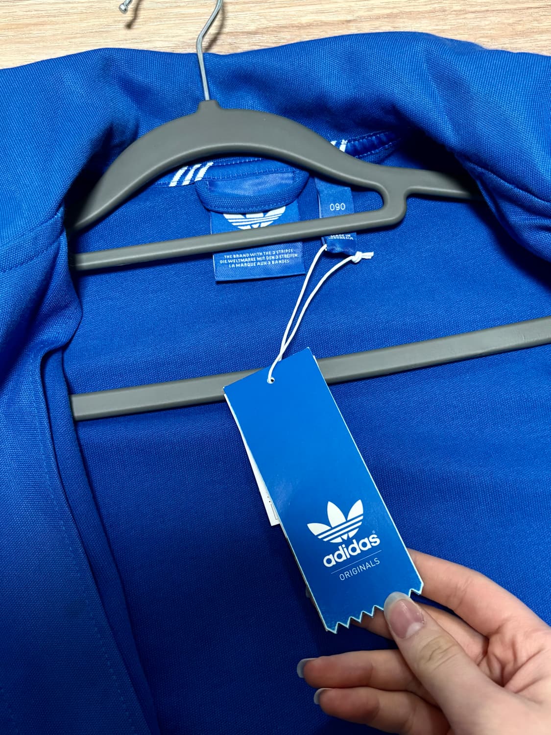 새상품 아디다스 트랙탑 져지 블루 90사이즈 상품이미지4