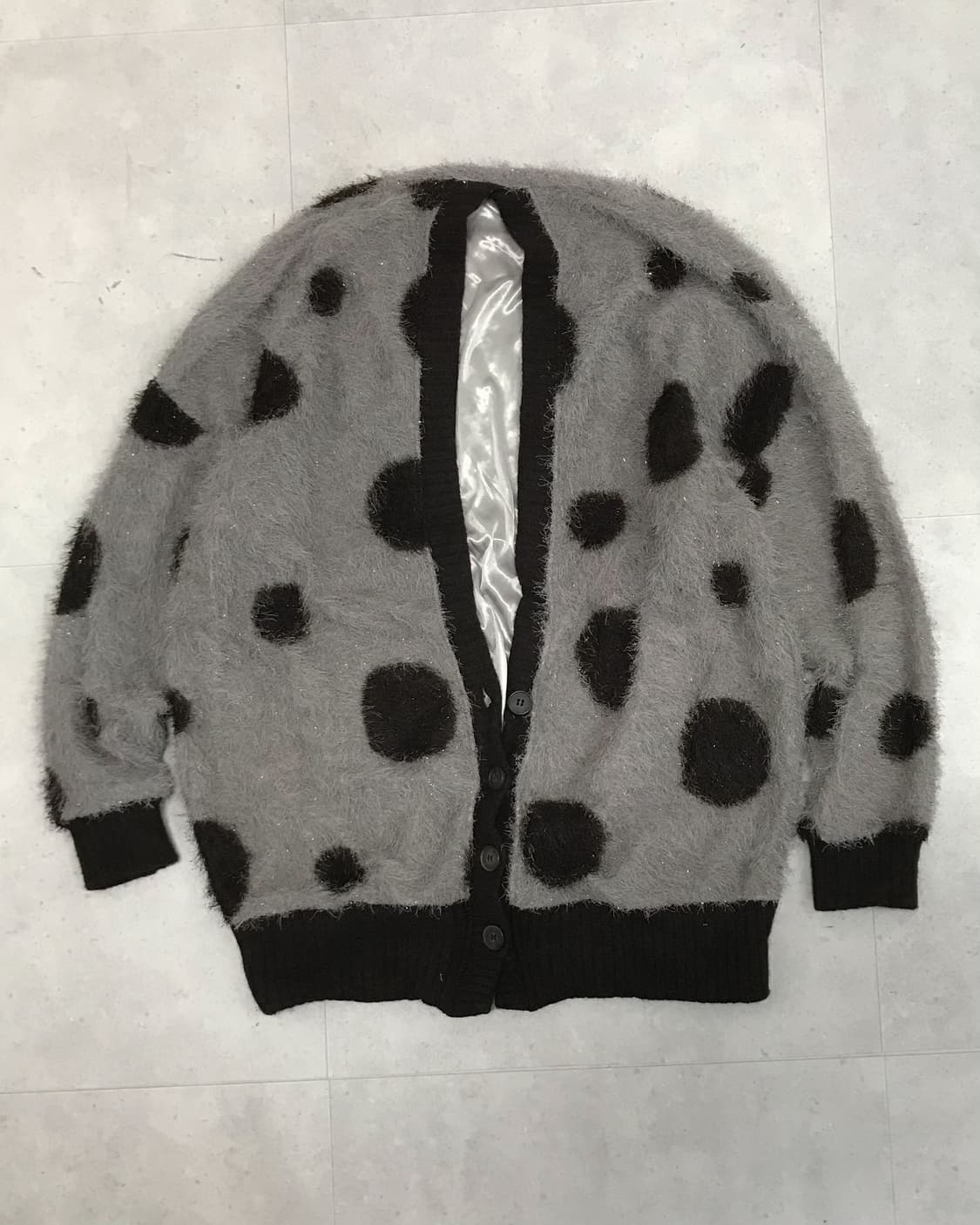 펑크 도트 포인트 가디건 상품이미지3