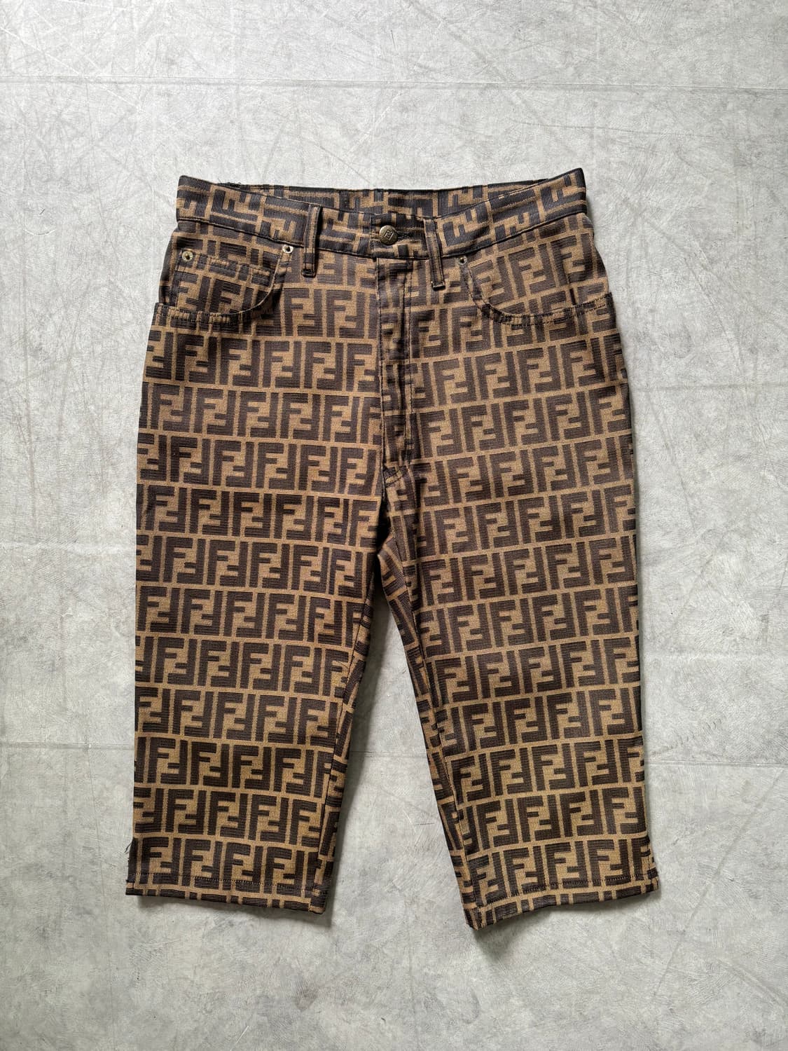 Fendi 펜디 브라운 FF 모노그램 팬츠 상품이미지1