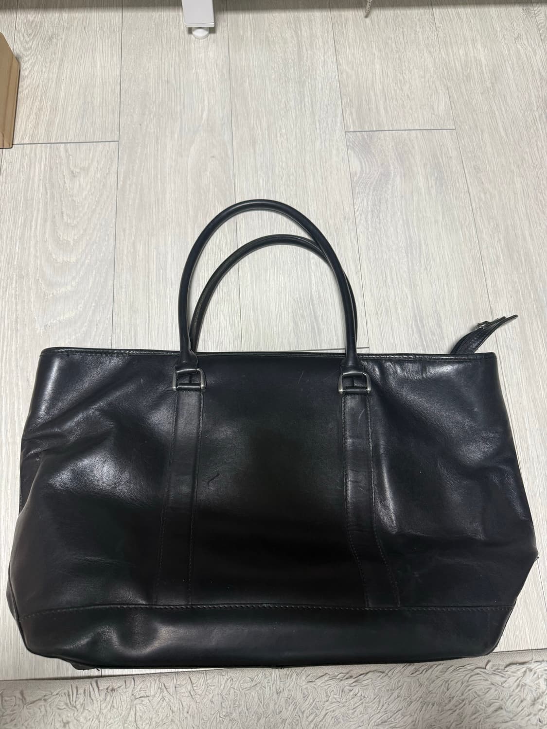 (OS)LLBEAN 엘엘빈 레더 라지 토트백 블랙 상품이미지2
