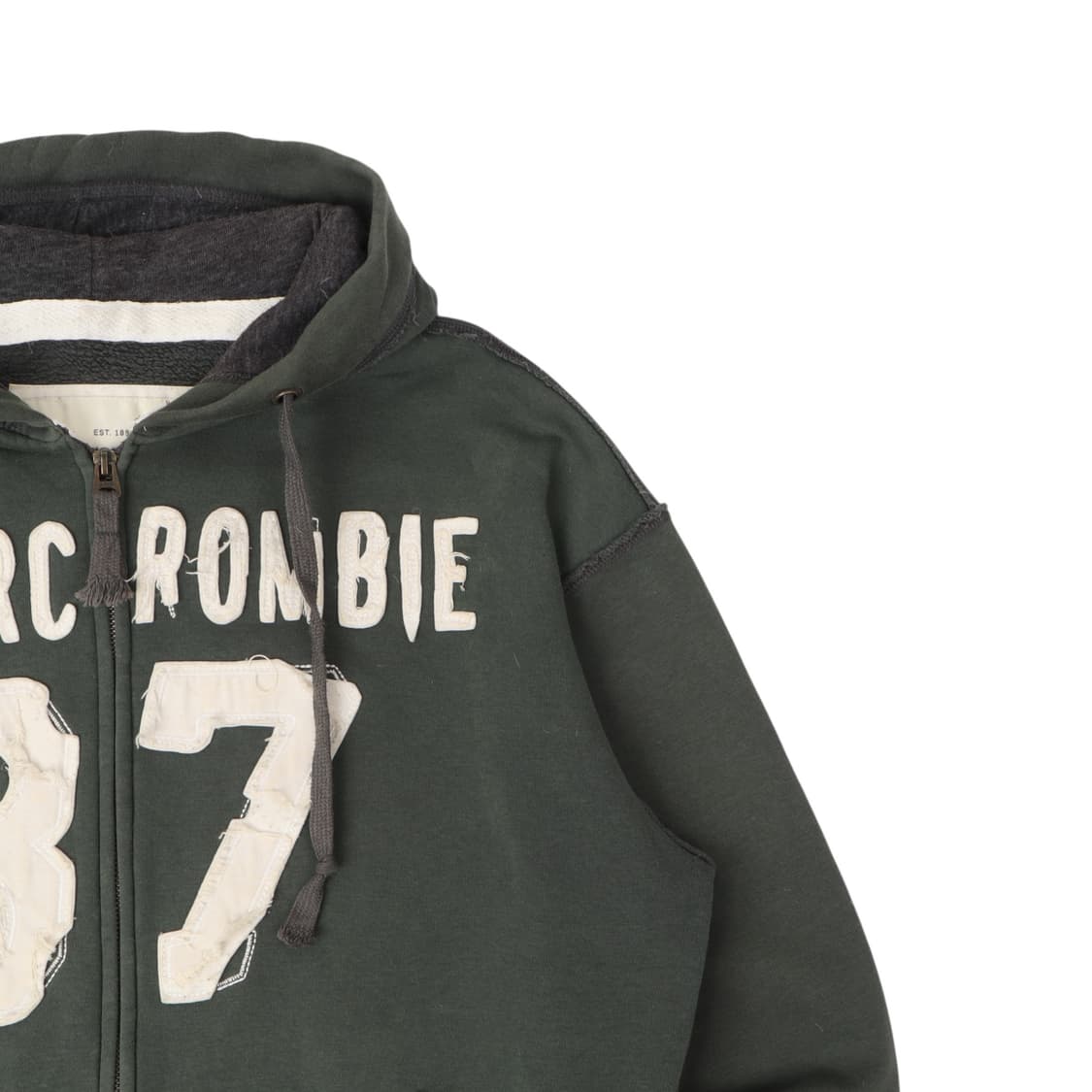 아베크롬비 37 카키 그린 후드집업 상품이미지3