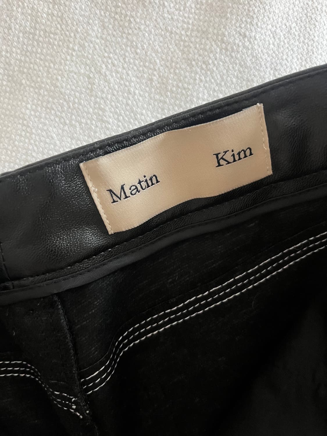 마뗑킴 가죽바지 판매(M사이즈) 상품이미지3