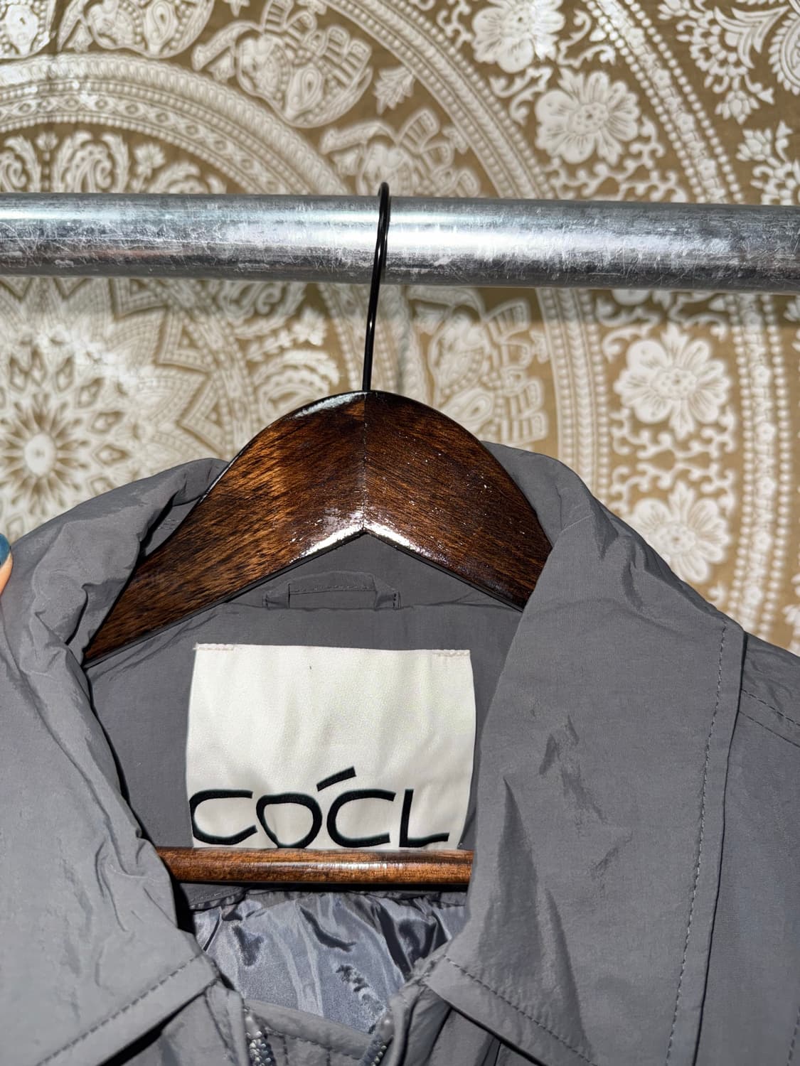 커스텀어클락 cocl 사이드디테일 블루종 봄버 숏점퍼  상품이미지5