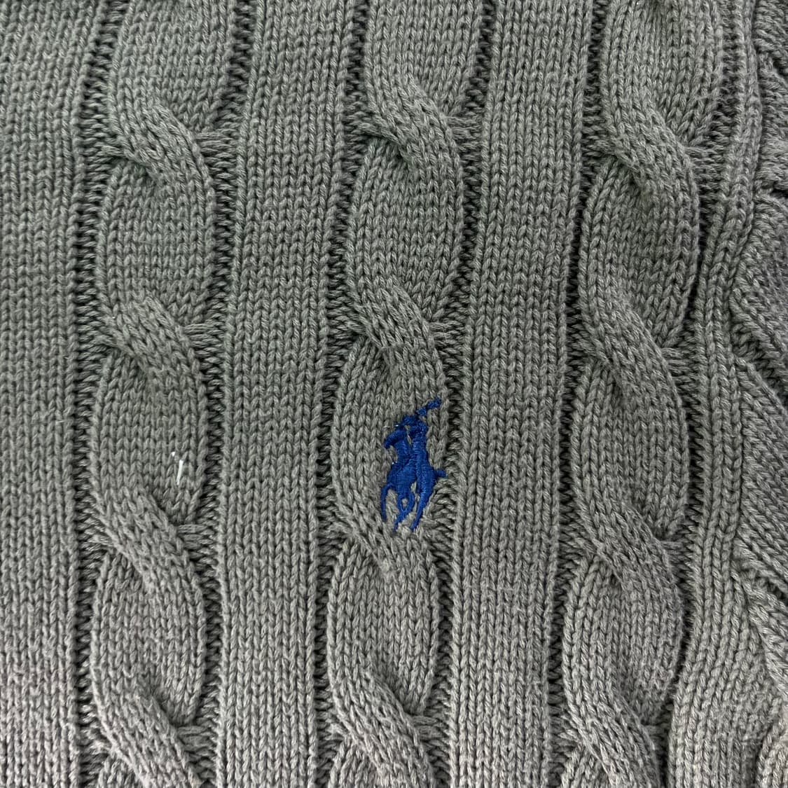 100 폴로랄프로렌 카키 꽈배기 니트 상품이미지3