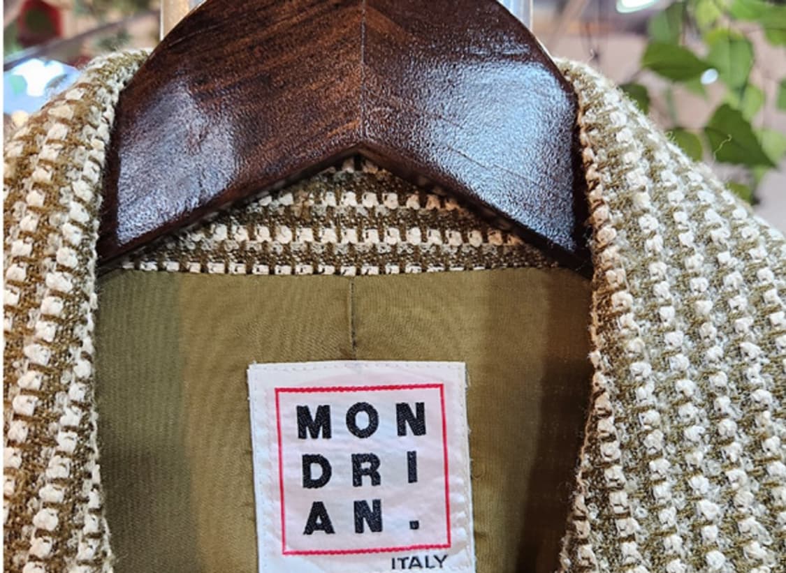 MONDRIAN ITALY 빈티지 울 블렌드 더블 버튼 자켓 상품이미지4