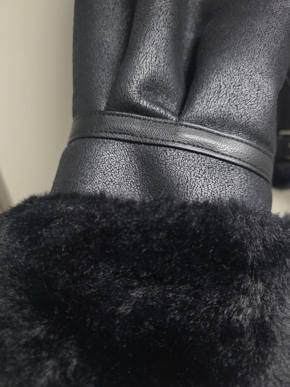 도프제이슨 하이넥 레더 무톤 자켓 NOIR, 무스탕 상품이미지7