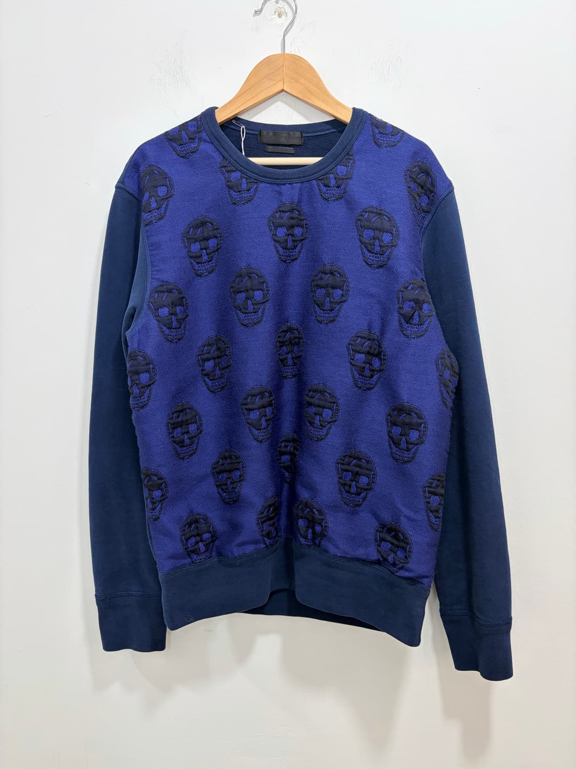 알렉산더 맥퀸 11주년 아키이브 해골 자카드 맨투맨 상품이미지6