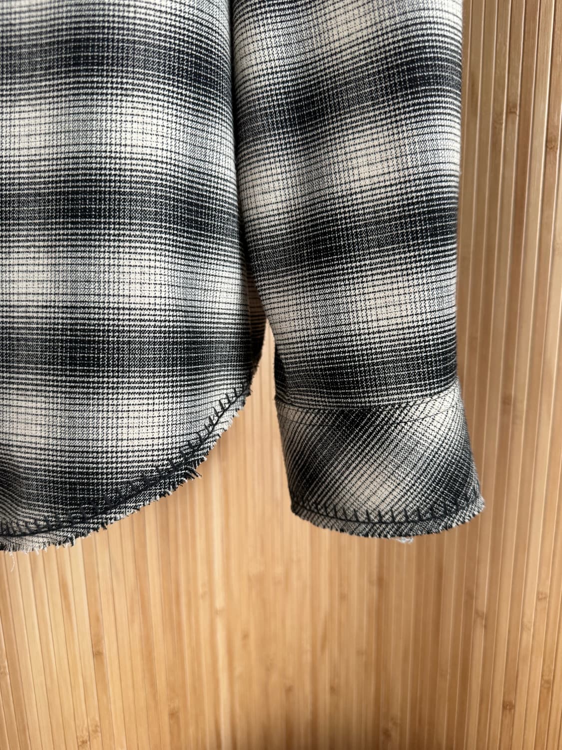 L사이즈 렉토(RECTO) 옴브레 체크 셔츠 상품이미지6