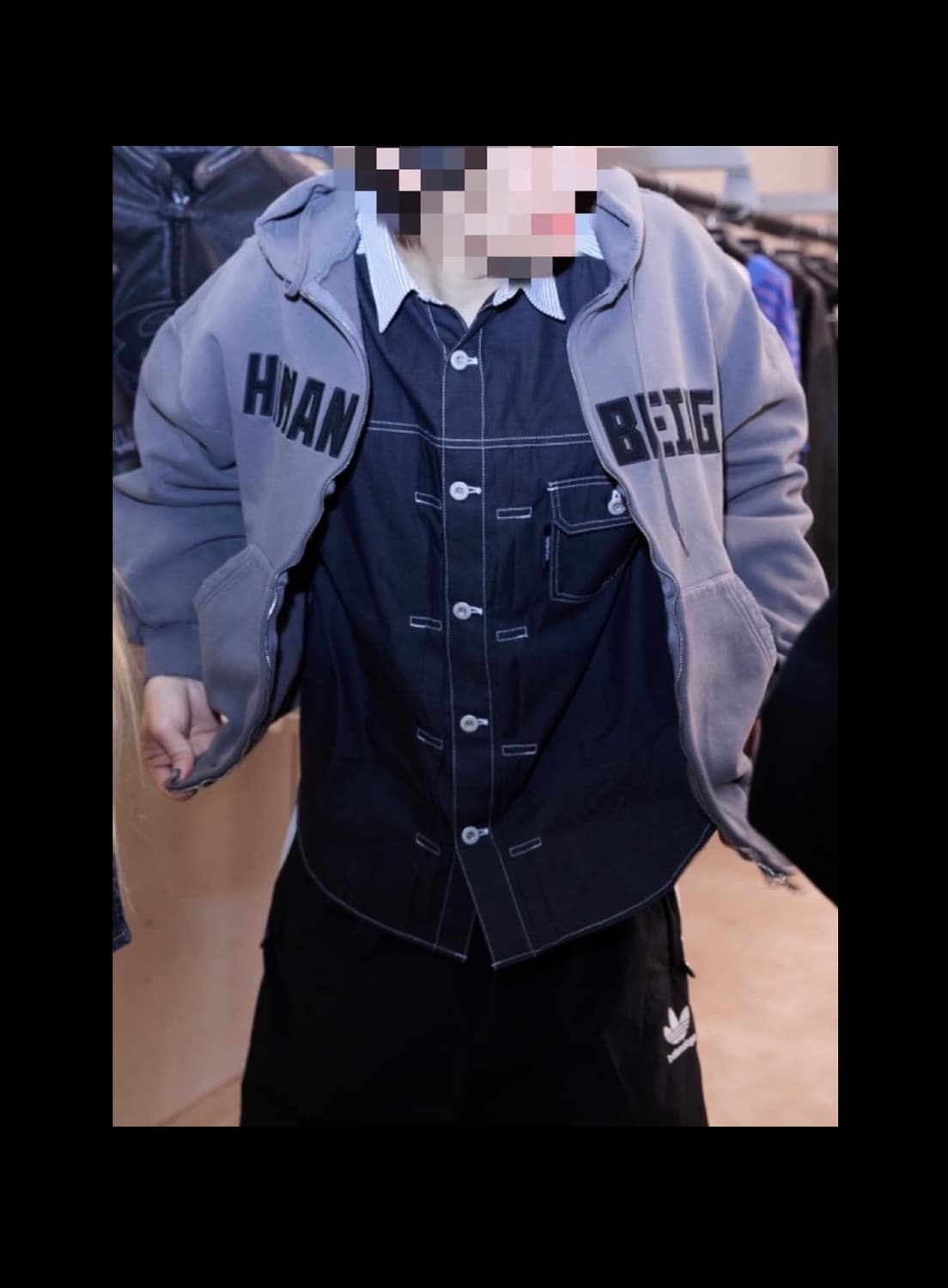 25ss 꼼데가르송 옴므 스트라이프 셔츠 상품이미지1