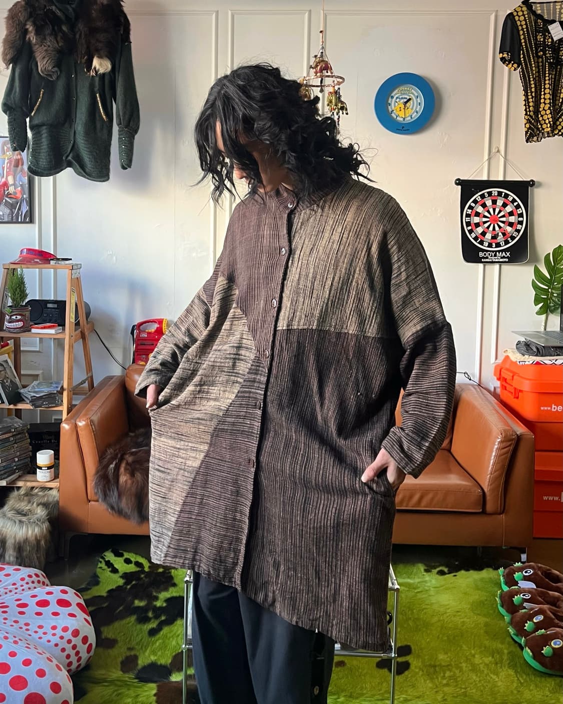 Indian Vintage Patch-Work Dolman Coat 상품이미지2