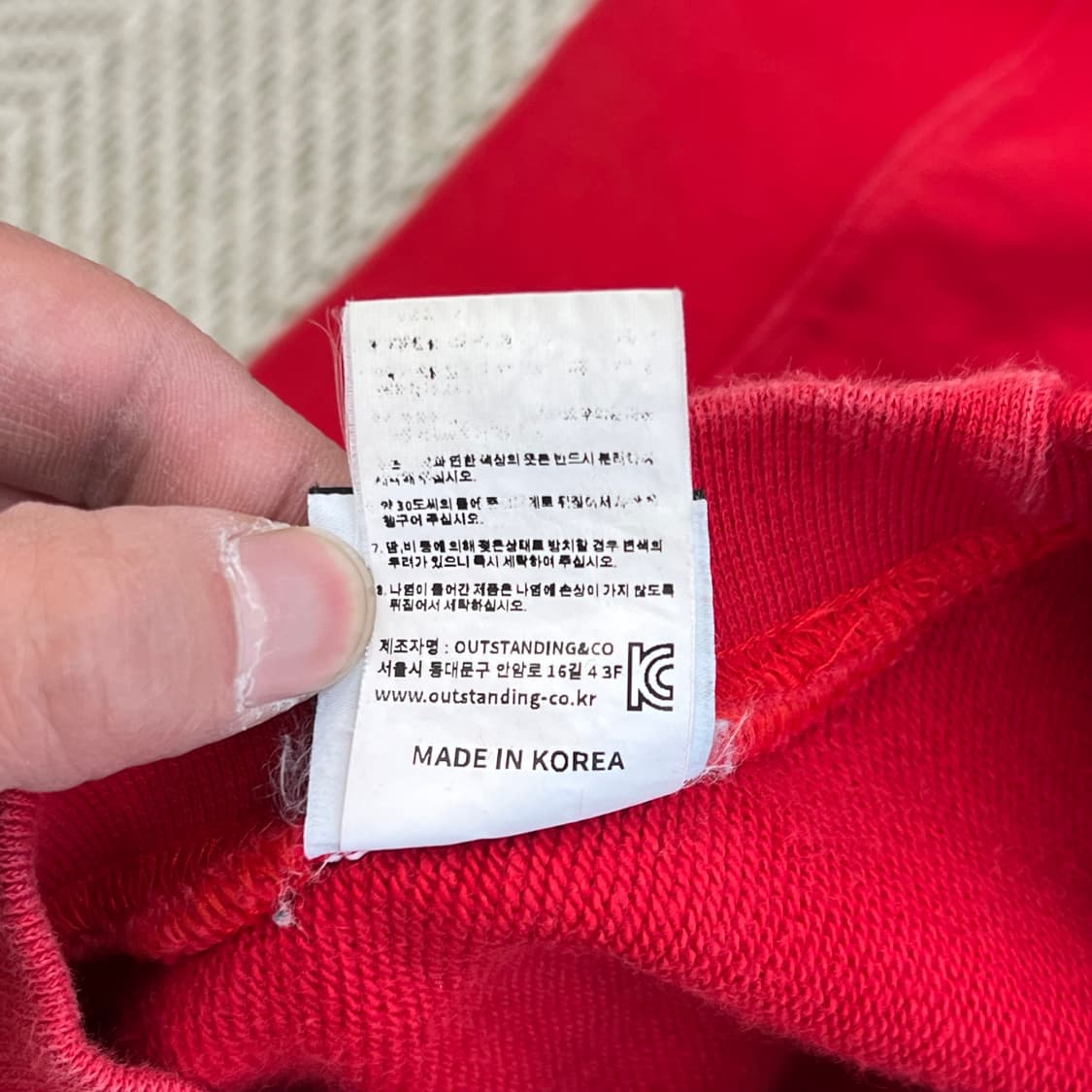 아웃스탠딩 프린팅 맨투맨 r3276  상품이미지7