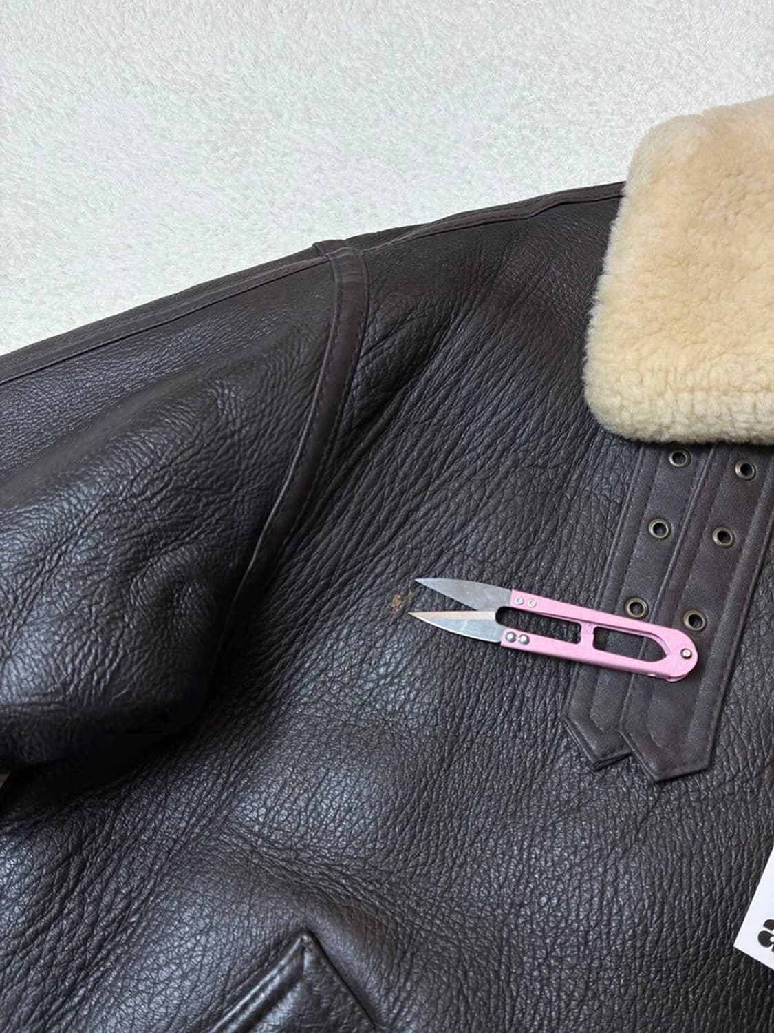 베스트클럽 90's B-3 램스킨 무스탕 자켓 PN6652    상품이미지4