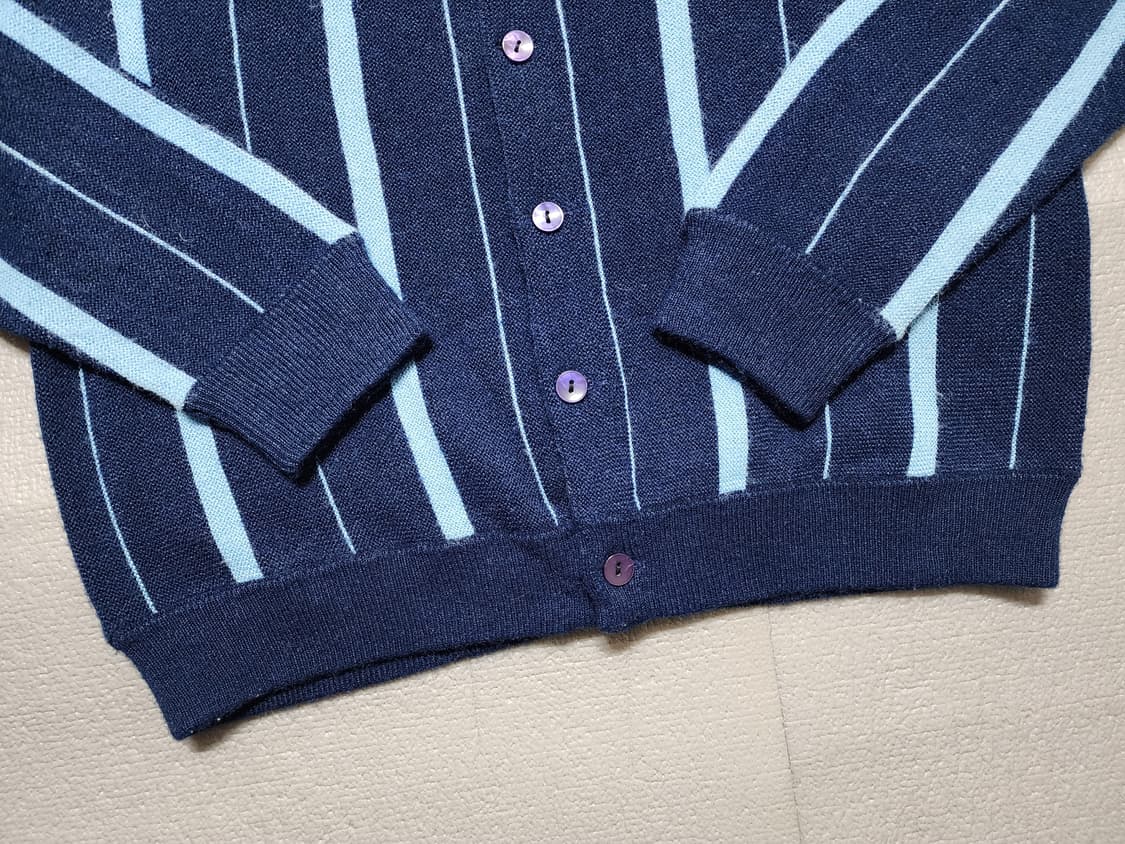 70s80s 프랑스 빈티지 라코스테 스트라이프 가디건 상품이미지3