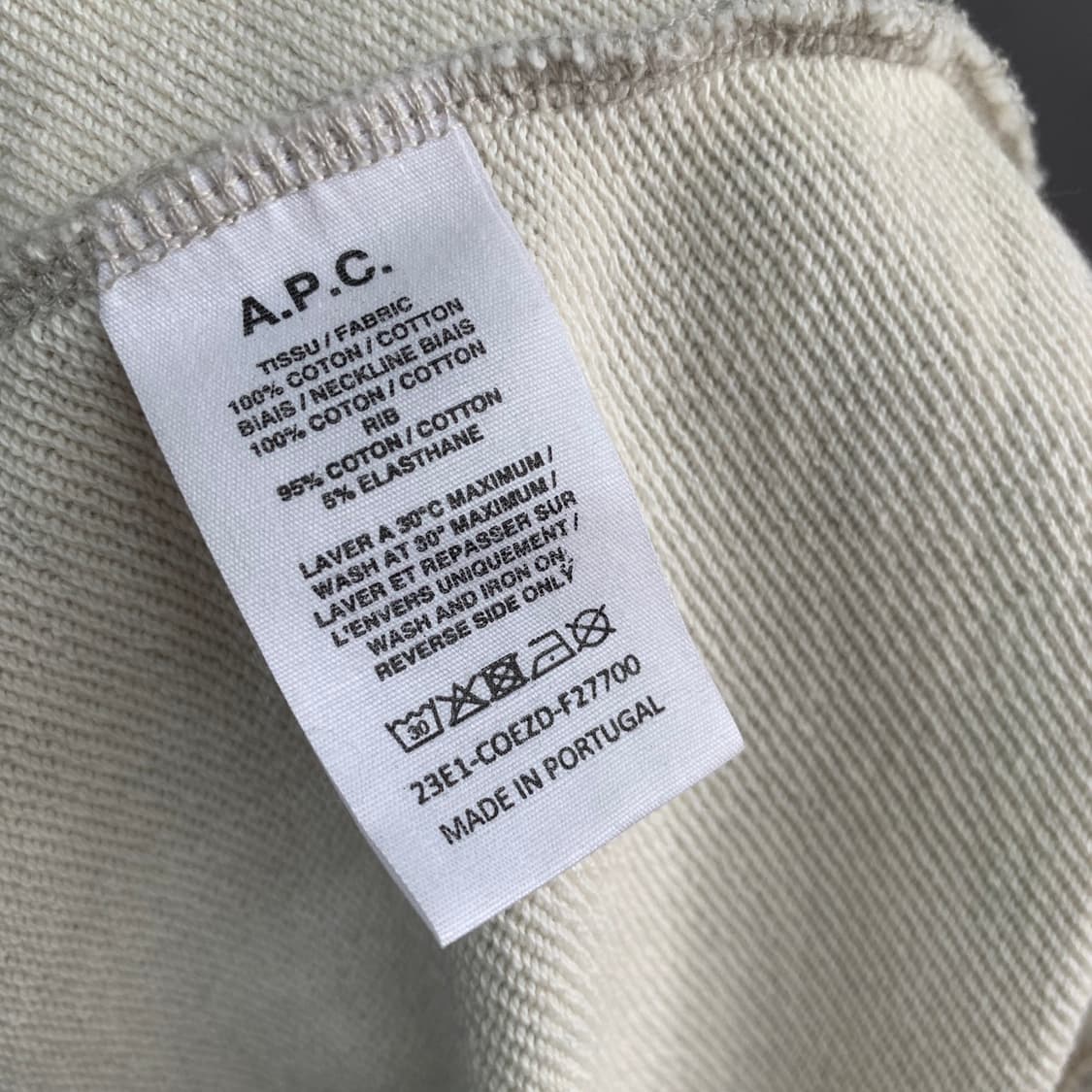M A.P.C. 아페쎄 여성 로고 자수 멜란지 스웻셔츠 맨투맨 상품이미지5