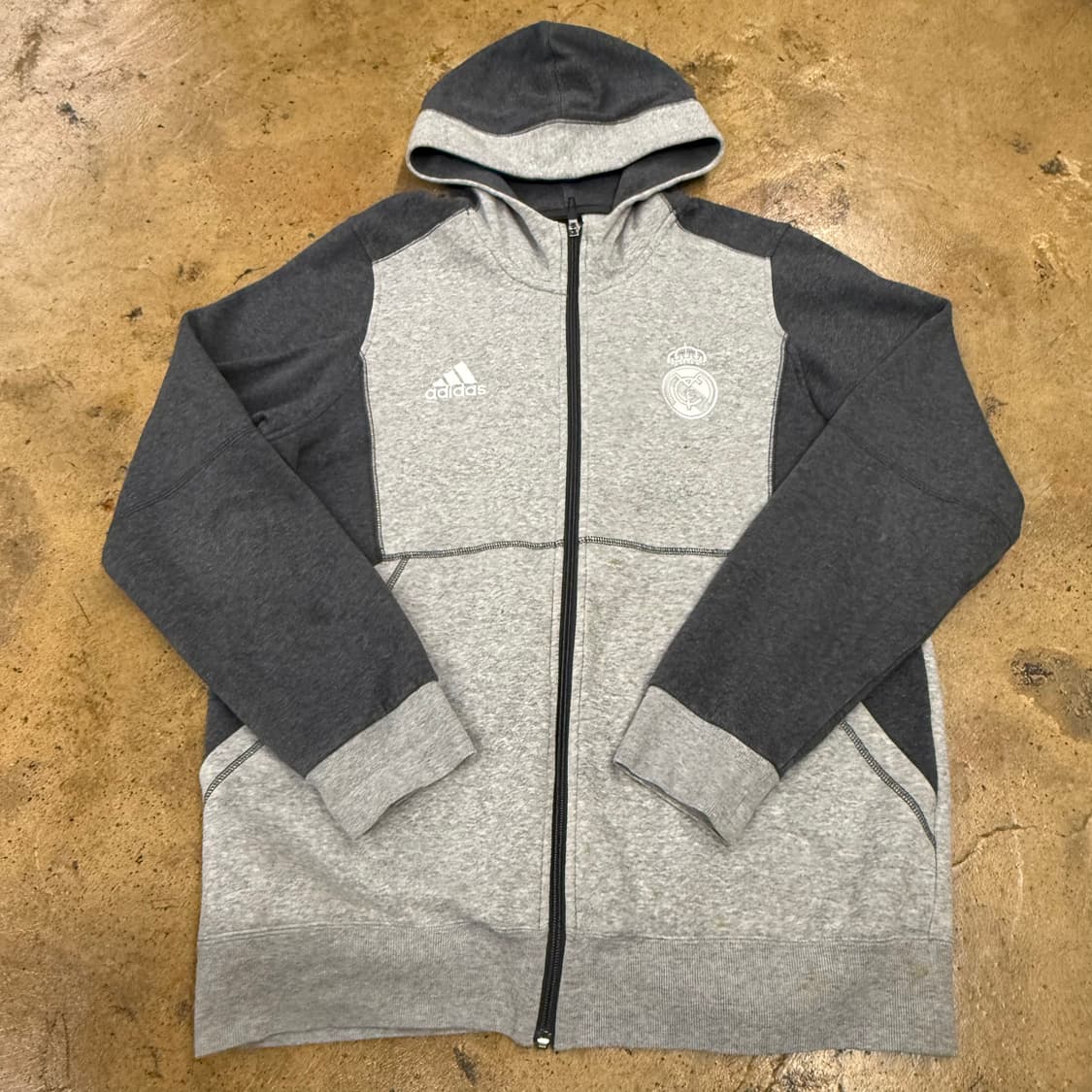 아디다스 레알마드리드 그레이 후드집업  상품이미지2